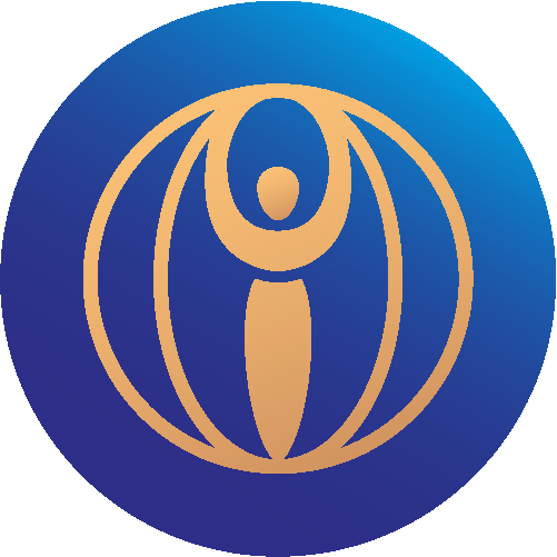 blaue/goldenes Logo